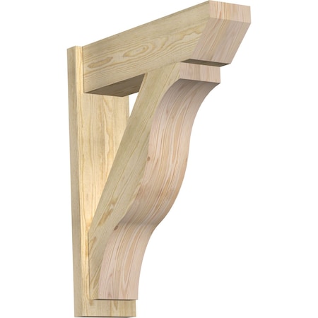 Ekena Millwork Funston Slat Rough Sawn Outlooker, Douglas Fir, 8"W x 28"D x 34"H OUT08X28X34FST06RDF